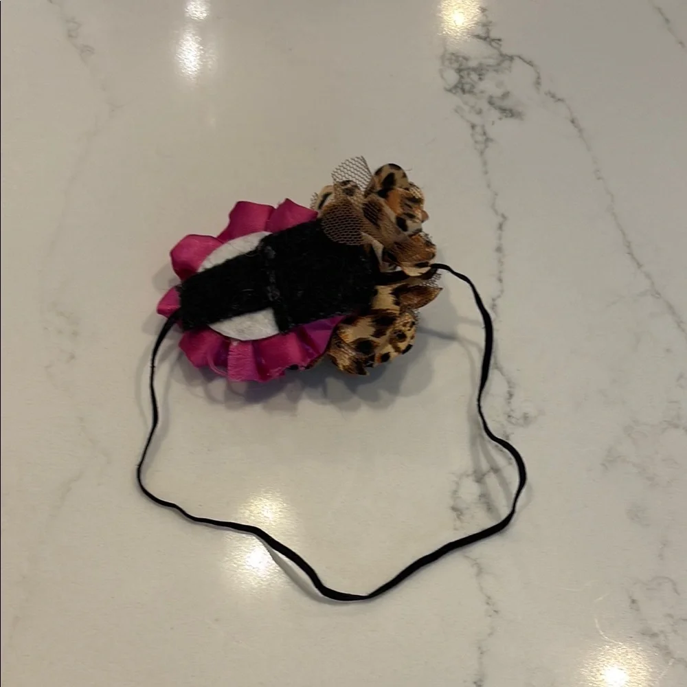 Pink and Brown Floral Hair Accessory